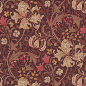 DM6P210402 - Morris and Friends Contemporary Floral Brown Morris & Co. Wallpaper DM6P210402 - Morris and Friends Contemporary Floral Brown Morris & Co. Wallpaper