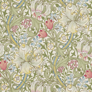 DMCR216460 - The Craftsman Classic Floral Green Morris & Co. Wallpaper DMCR216460 - The Craftsman Classic Floral Green Morris & Co. Wallpaper