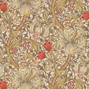 DCMW216869 - Morris 160th Anniversary Leaves & Trees Brown Morris & Co. Wallpaper DCMW216869 - Morris 160th Anniversary Leaves & Trees Brown Morris & Co. Wallpaper