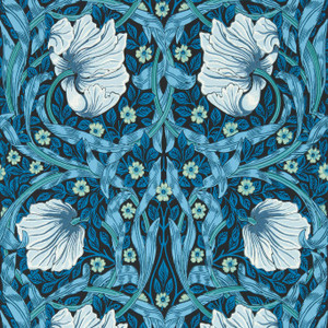 MVOW217331 - Bedford Park Contemporary Floral Blue Morris & Co. Wallpaper MVOW217331 - Bedford Park Contemporary Floral Blue Morris & Co. Wallpaper