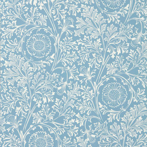 Morris & Co MUNW217588 - The Unfinished Works Classic Floral Blue Morris & Co. Wallpaper roll - luxury design for UK feature walls Morris & Co MUNW217588 - The Unfinished Works Classic Floral Blue Morris & Co. Wallpaper roll - luxury design for UK feature walls