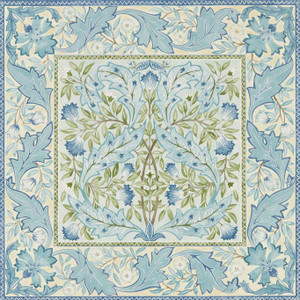 DMSW216671 - Melsetter Classic Floral Blue Morris & Co. Wallpaper DMSW216671 - Melsetter Classic Floral Blue Morris & Co. Wallpaper