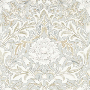 Morris & Co MSIM217076 - Simply Morris Contemporary Floral Grey Morris & Co. Wallpaper roll - luxury design for UK feature walls Morris & Co MSIM217076 - Simply Morris Contemporary Floral Grey Morris & Co. Wallpaper roll - luxury design for UK feature walls