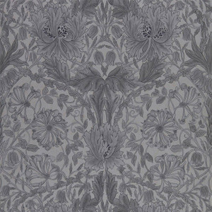 DMPN216523 - Pure Morris North Classic Floral Black Morris & Co. Wallpaper DMPN216523 - Pure Morris North Classic Floral Black Morris & Co. Wallpaper