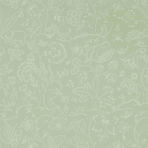 Morris & Co DMSW216694 - Melsetter Animals Green Morris & Co. Wallpaper roll - luxury design for UK feature walls Morris & Co DMSW216694 - Melsetter Animals Green Morris & Co. Wallpaper roll - luxury design for UK feature walls