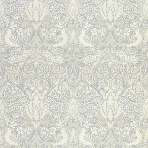 Morris & Co DMPN216520 - Pure Morris North Birds Grey Morris & Co. Wallpaper roll - luxury design for UK feature walls Morris & Co DMPN216520 - Pure Morris North Birds Grey Morris & Co. Wallpaper roll - luxury design for UK feature walls