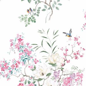 DWAP216305 - Waterperry Birds Green Sanderson Wallpaper Mural DWAP216305 - Waterperry Birds Green Sanderson Wallpaper Mural