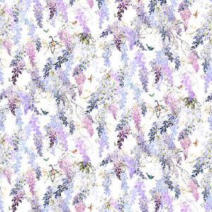 DBOW217467 - Curios Birds Purple Sanderson Wallpaper Mural DBOW217467 - Curios Birds Purple Sanderson Wallpaper Mural