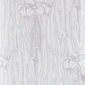 Sanderson DGDW217374 - Sanderson x Giles Deacon Drapes Purple Sanderson Wallpaper roll - luxury design for UK feature walls