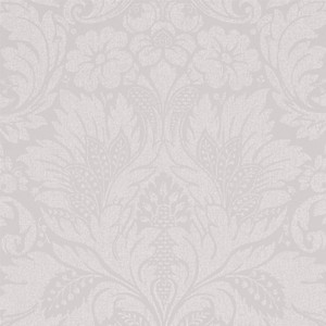 Sanderson DDAM216390 - Chiswick Grove Damasks Grey Sanderson Wallpaper roll - luxury design for UK feature walls