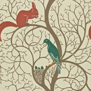 DVIWSQ102 - Sanderson One Sixty Animals Brown Sanderson Wallpaper DVIWSQ102 - Sanderson One Sixty Animals Brown Sanderson Wallpaper