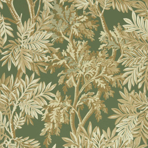 Sanderson DSAB217418 - Country Woodland Botanical Brown Sanderson Wallpaper roll - luxury design for UK feature walls