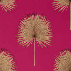 Sanderson DGLW216638 - Glasshouse Botanical Metallic Sanderson Wallpaper roll - luxury design for UK feature walls