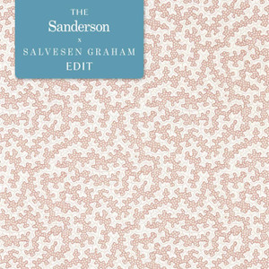Sanderson DABW217240 - Arboretum Abstract & Graphic Pink Sanderson Wallpaper roll - luxury design for UK feature walls