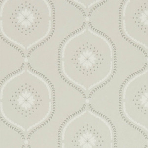 Sanderson DLMW216879 - Littlemore Contemporary Floral Grey Sanderson Wallpaper roll - luxury design for UK feature walls