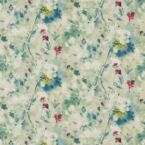 Sanderson DAEG213023 - Aegean Classic Floral Red Sanderson Wallpaper roll - luxury design for UK feature walls