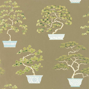 DWAW217108 - Water Garden Botanical Green Sanderson Wallpaper DWAW217108 - Water Garden Botanical Green Sanderson Wallpaper