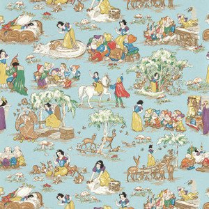 Sanderson DDIW217274 - Disney Home X Sanderson Kids Blue Sanderson Wallpaper roll - luxury design for UK feature walls