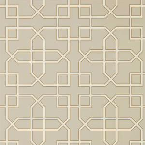 Sanderson DGLW216659 - Glasshouse Geometric Neutral Sanderson Wallpaper roll - luxury design for UK feature walls