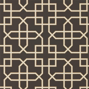 Sanderson DGLW216662 - Glasshouse Geometric Black Sanderson Wallpaper roll - luxury design for UK feature walls