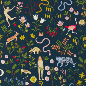NART112795 - Garden of Eden Animals Blue Scion Wallpaper NART112795 - Garden of Eden Animals Blue Scion Wallpaper