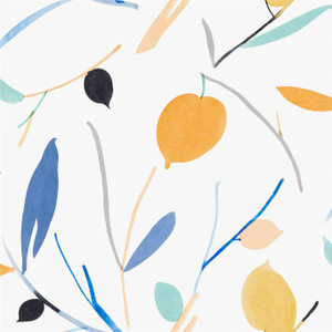 Scion NZAW111995 - Zanzibar Botanical Blue Scion Wallpaper roll - luxury design for UK feature walls