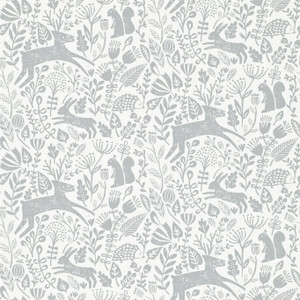 Scion NFIK111104 - Esala Animals Grey Scion Wallpaper roll - luxury design for UK feature walls