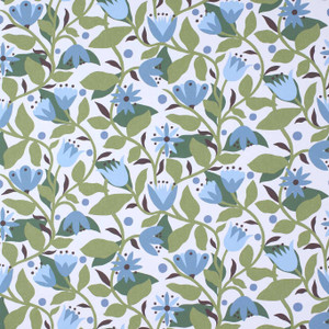 Scion NSCW113284 - Oakham Botanical Blue Scion Wallpaper roll - luxury design for UK feature walls