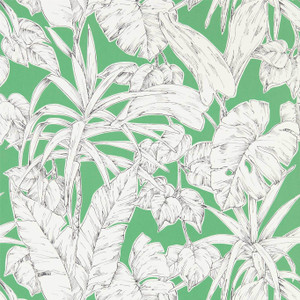 Scion NZAW112024 - Zanzibar Botanical Green Scion Wallpaper roll - luxury design for UK feature walls