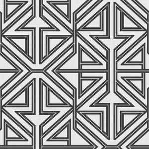FD26231_Scott_Living_2 Geometric Line Black white Fine Decor Wallpaper