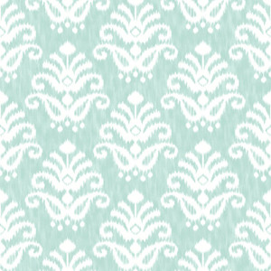 FD26327_Happy Damask Motif Aqua seafoam white Fine Decor Wallpaper