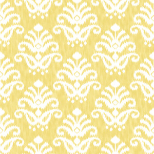 FD26328_Happy Damask Motif Mustard yellow white Fine Decor Wallpaper