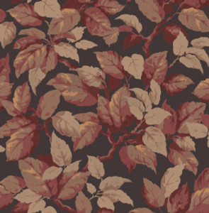 Fine Decor Ashdown Bold Autumn Foliage Autumn Red Wallpaper M1805