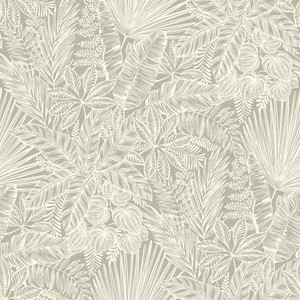 Fine Decor Middleton Tropical Layered Cream Warm-Taupe Wallpaper FD26800