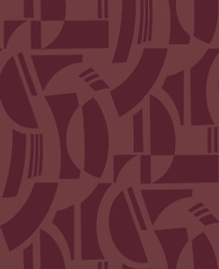 Fine Decor Scott Living 3 Red Maroon Geometric Wallpaper SP87380