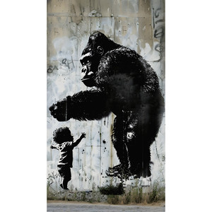 HZ62091M-Horizon Animal Blue Grey Galerie Mural