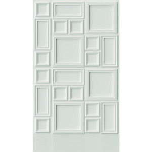 WH45191M-Welcome Home Murals Abstract White Galerie Mural