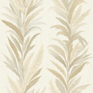 35902-Ornamenta Tree Leaf Beige Gold Galerie Wallpaper
