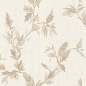 35910-Ornamenta Tree Leaf Beige Rose Gold Galerie Wallpaper