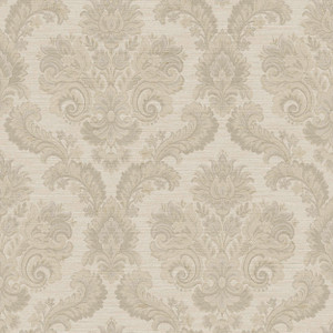 35947-Ornamenta Damask Beige Galerie Wallpaper
