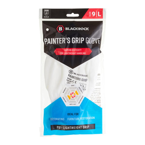 Painter's Lightweight PU Gripper Glove - polybag - Size 09