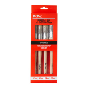 4 Piece ProDec Synthetic Pointed Sash Brushes