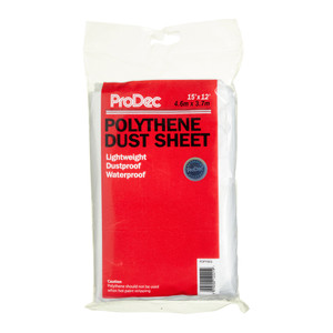 PRODEC - 15' x 12' Lightweight Polythene Dust Sheet