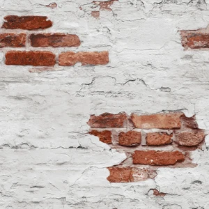 G78563 - Kids and Teens Exposed Brick Silver Grey Red Galerie Wallpaper