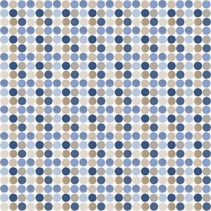 G78578 - Kids and Teens Penny Dots Blue Beige Galerie Wallpaper