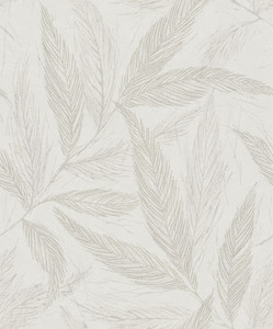 HY82147 - Hygge Home Fern Weave Motif Beige Cream Silver Grey Galerie Wallpaper