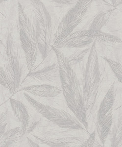 HY82149 - Hygge Home Fern Weave Motif Silver Grey Galerie Wallpaper