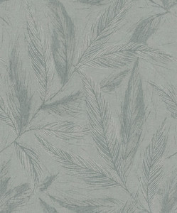 HY82150 - Hygge Home Fern Weave Motif Green Silver Grey Galerie Wallpaper
