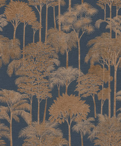 HV41084 - Havana 2 Motif Blue Orange Galerie Wallpaper