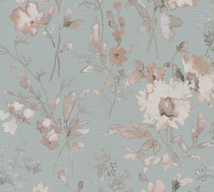 CL65227 - Cosmo Living Petal Poetry - Unfold Green Blue Pink Galerie Wallpaper
